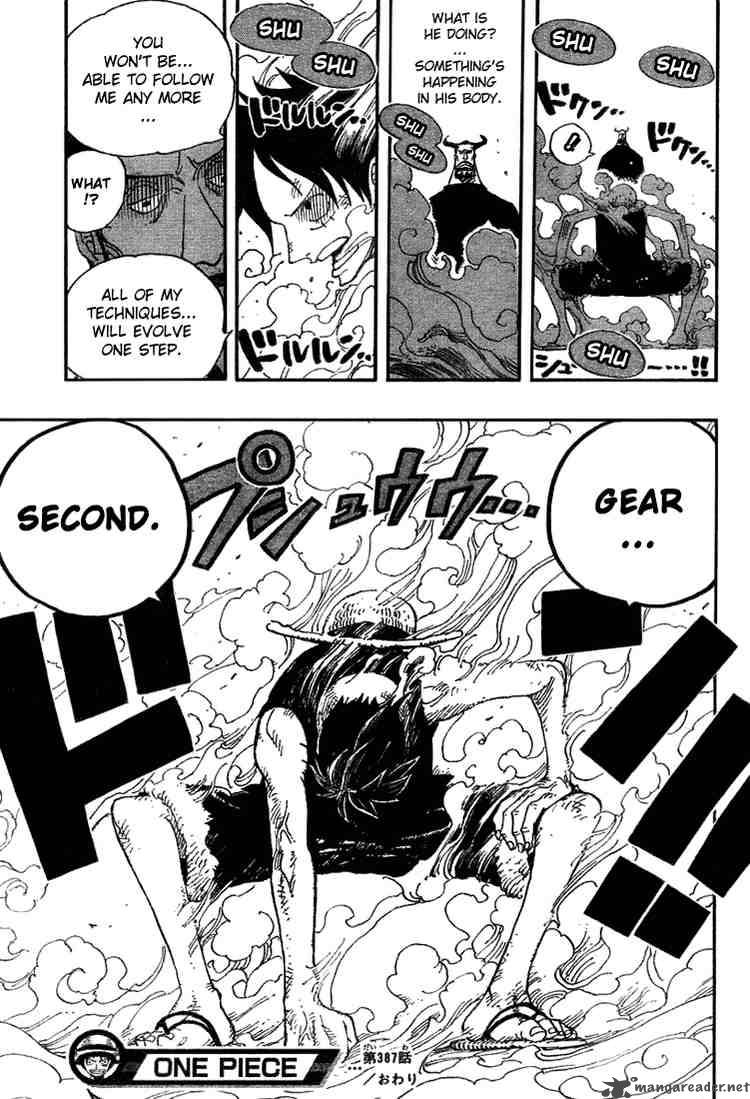 One Piece Manga Chapter 387 page 17 - Gear