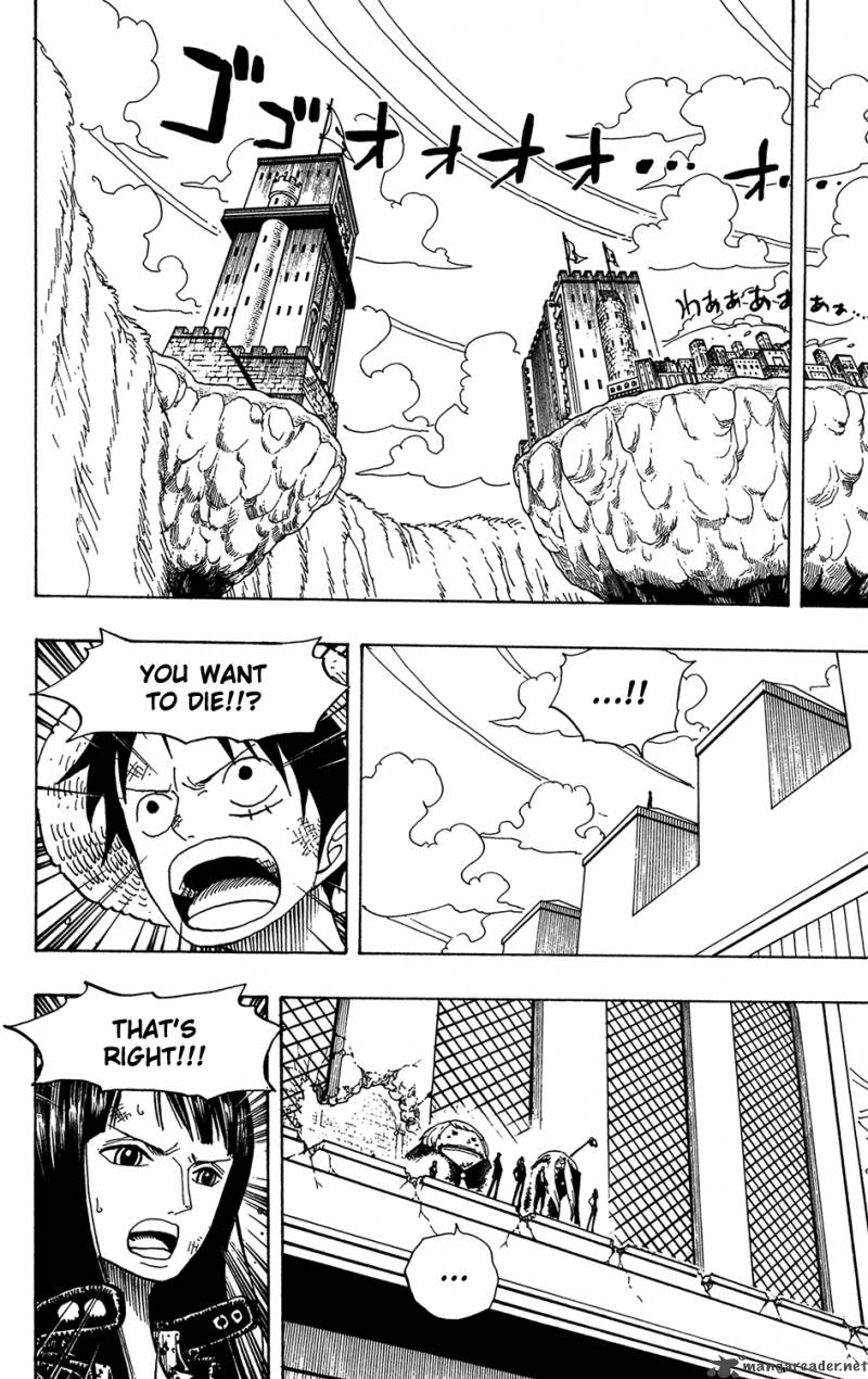 One Piece Manga Chapter 390 page 11 - Accepting the Challenge