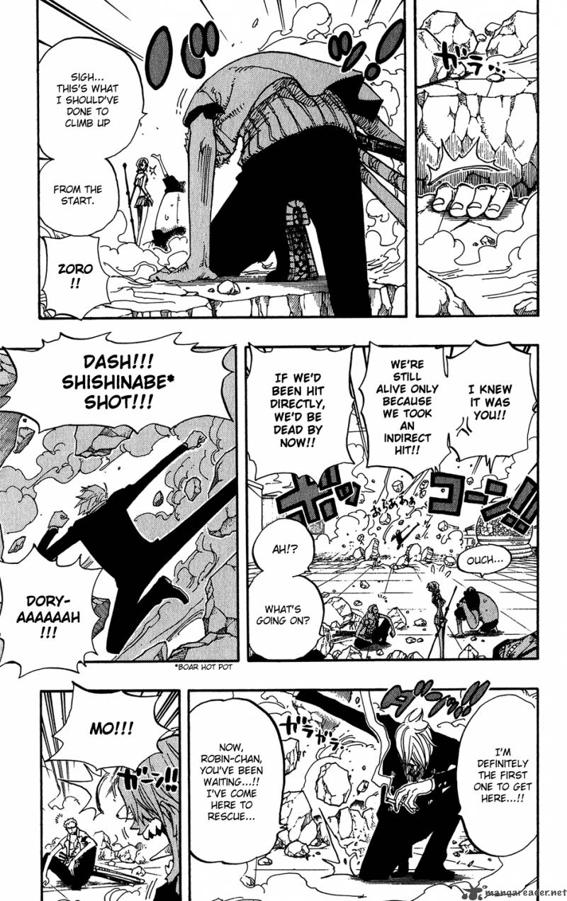 One Piece Manga Chapter 390 page 14 - Accepting the Challenge