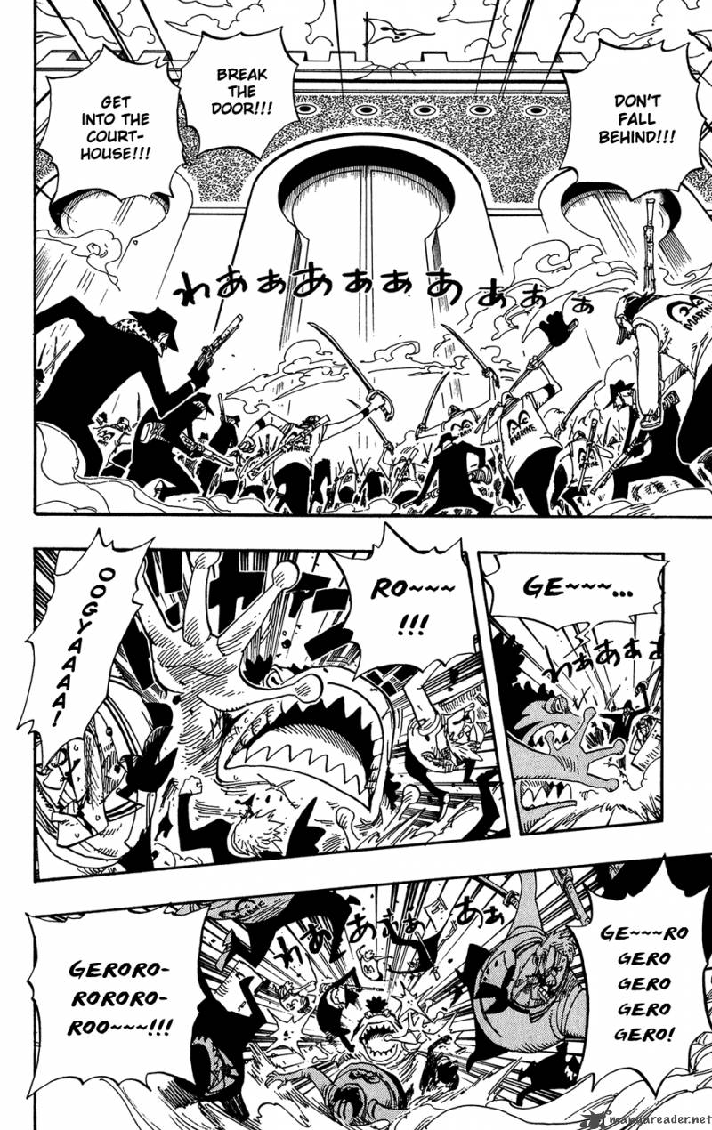 One Piece Manga Chapter 390 page 2 - Accepting the Challenge