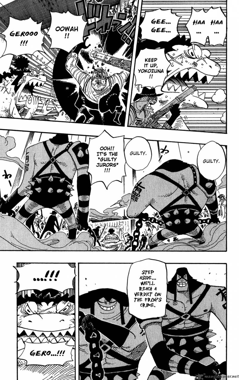 One Piece Manga Chapter 390 page 3 - Accepting the Challenge