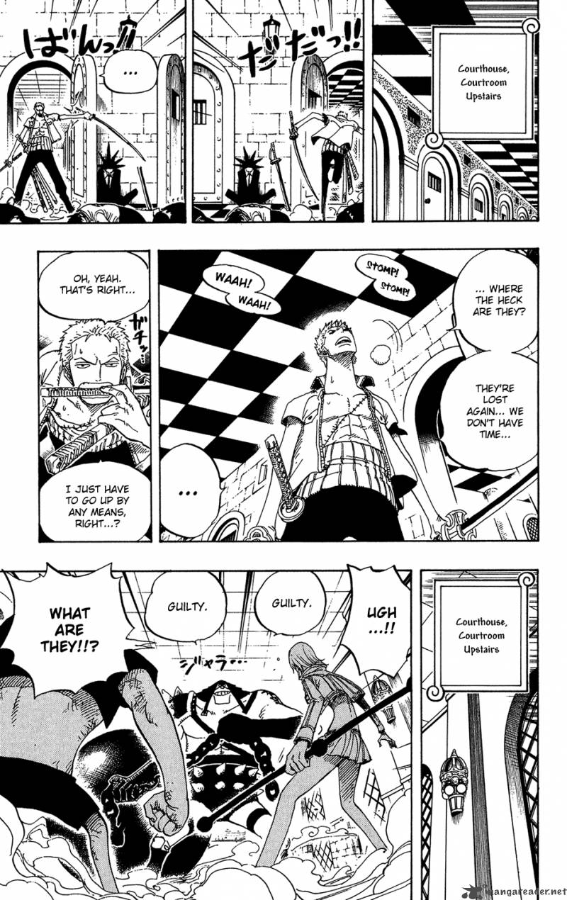 One Piece Manga Chapter 390 page 7 - Accepting the Challenge