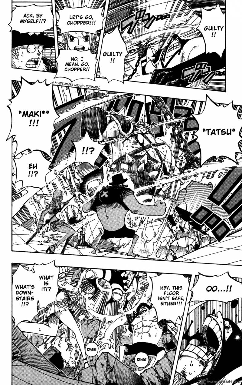 One Piece Manga Chapter 390 page 8 - Accepting the Challenge