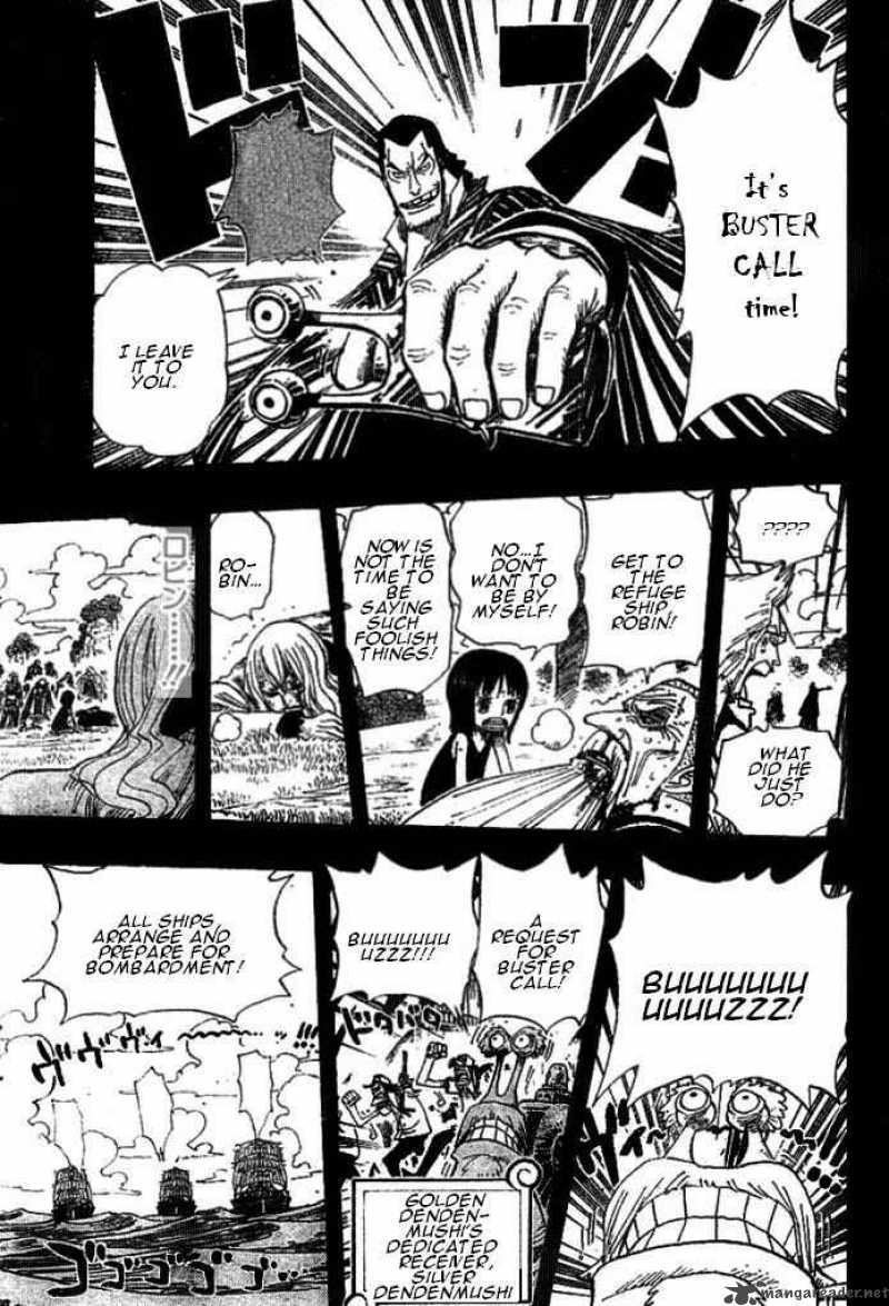 One Piece Manga Chapter 395 page 12 - Ohara vs. the World Government