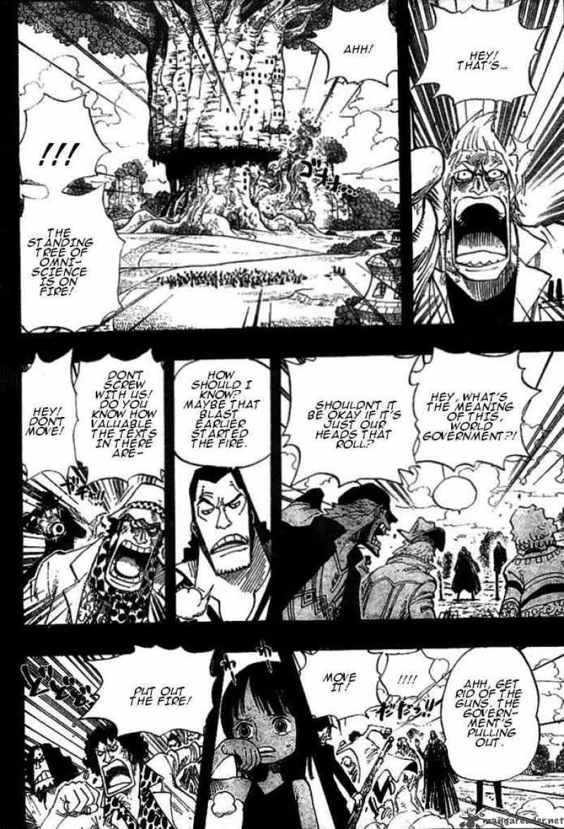 One Piece Manga Chapter 395 page 13 - Ohara vs. the World Government