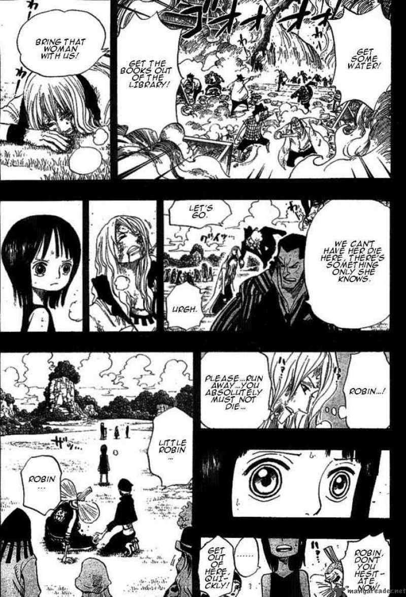 One Piece Manga Chapter 395 page 14 - Ohara vs. the World Government