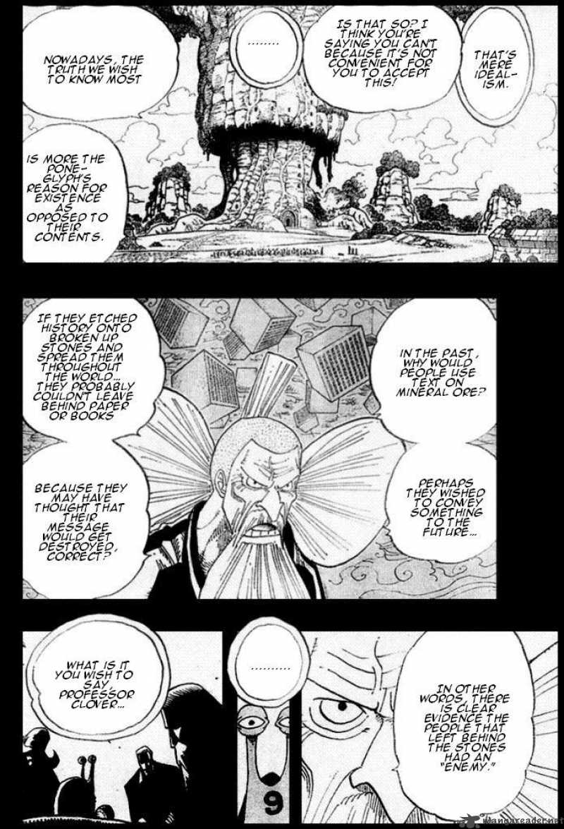 One Piece Manga Chapter 395 page 7 - Ohara vs. the World Government
