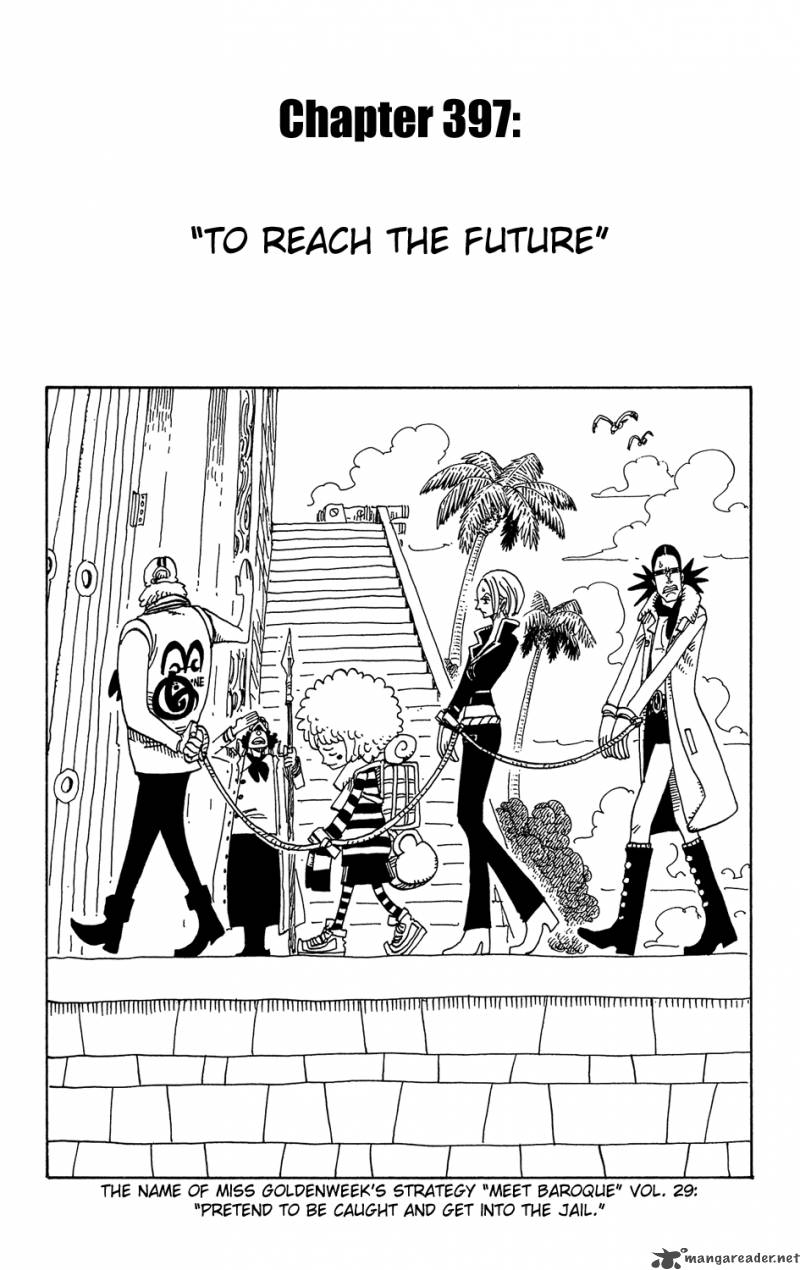 One Piece Manga Chapter 397 page 1 - In Hopes of Reaching the Future