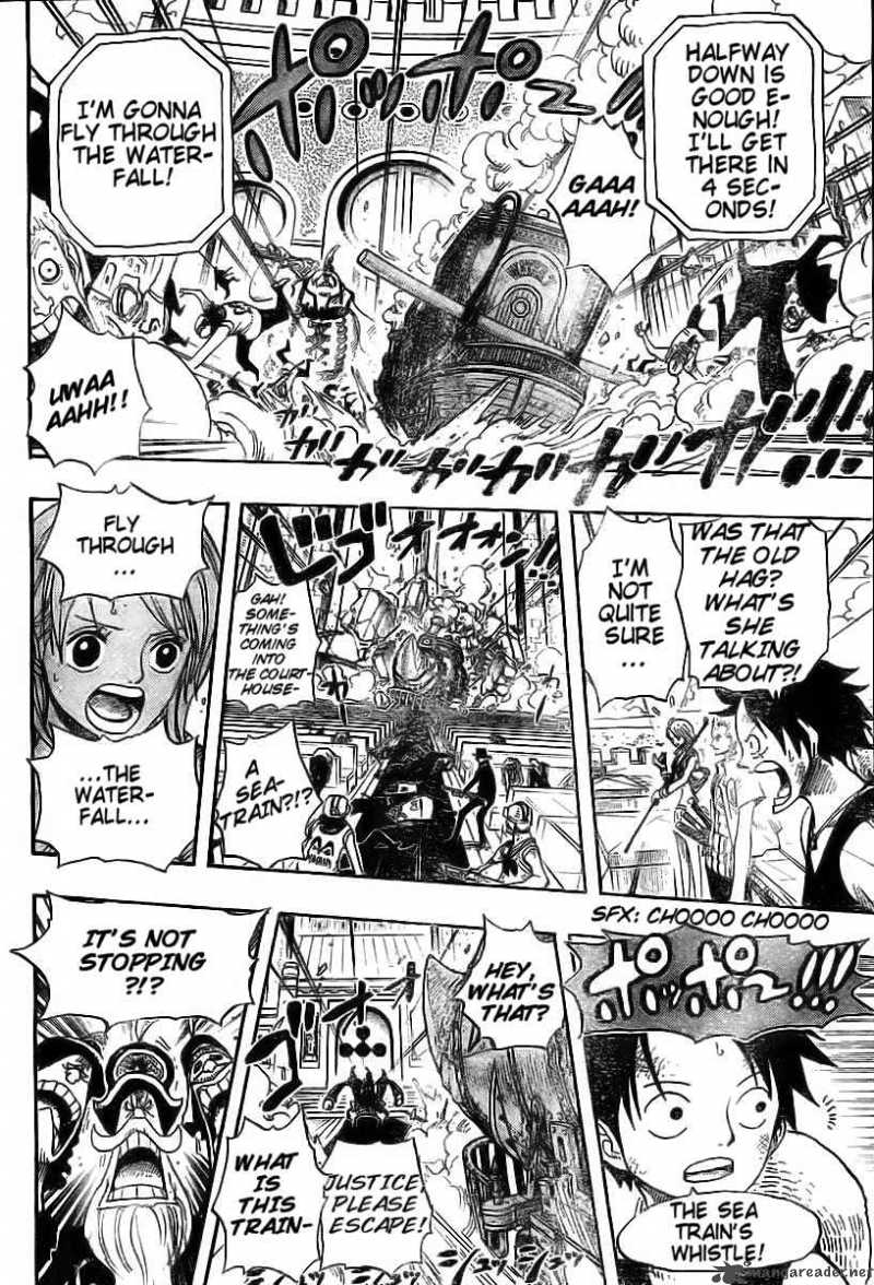 One Piece Manga Chapter 399 page 15 - Jump Toward the Waterfall!!