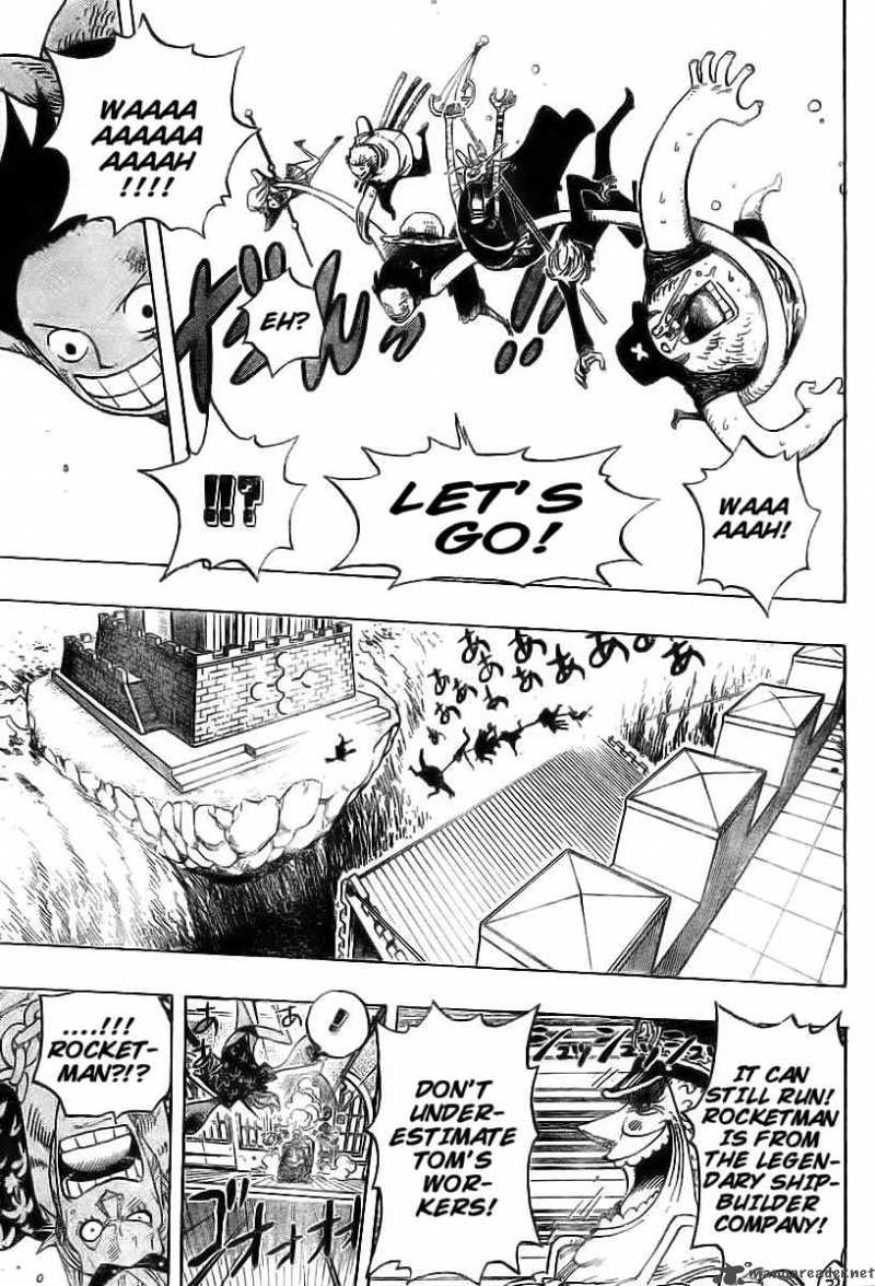 One Piece Manga Chapter 399 page 16 - Jump Toward the Waterfall!!