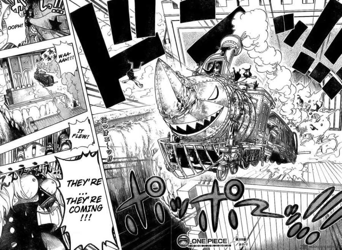 One Piece Manga Chapter 399 page 17 - Jump Toward the Waterfall!!