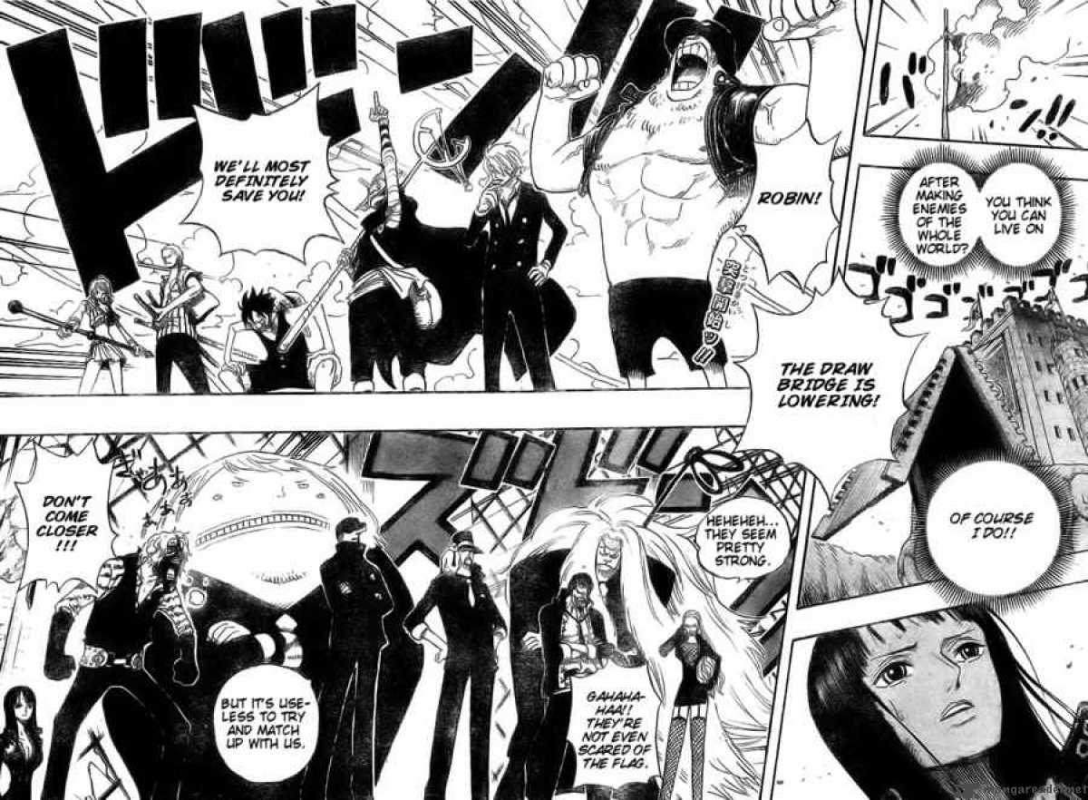 One Piece Manga Chapter 399 page 2 - Jump Toward the Waterfall!!