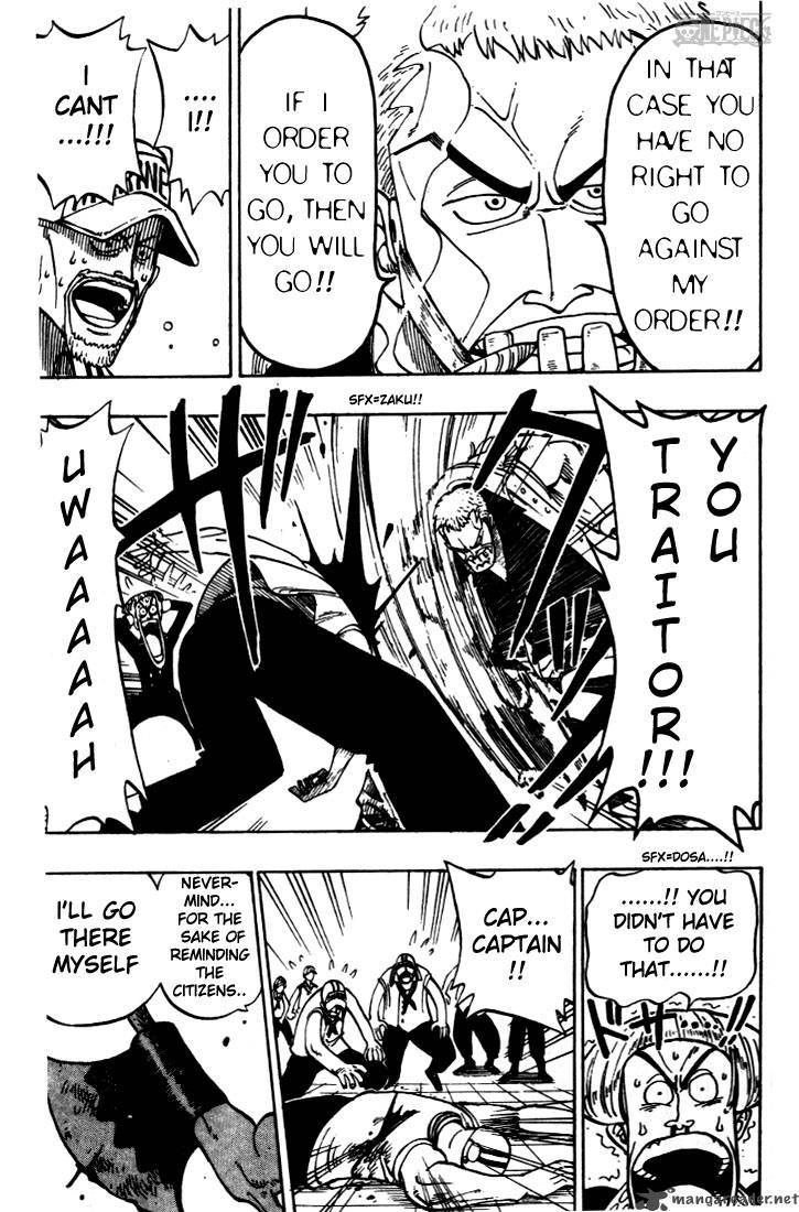 One Piece Manga Chapter 4 page 10 - Marine Captain "Axe-Hand Morgan"