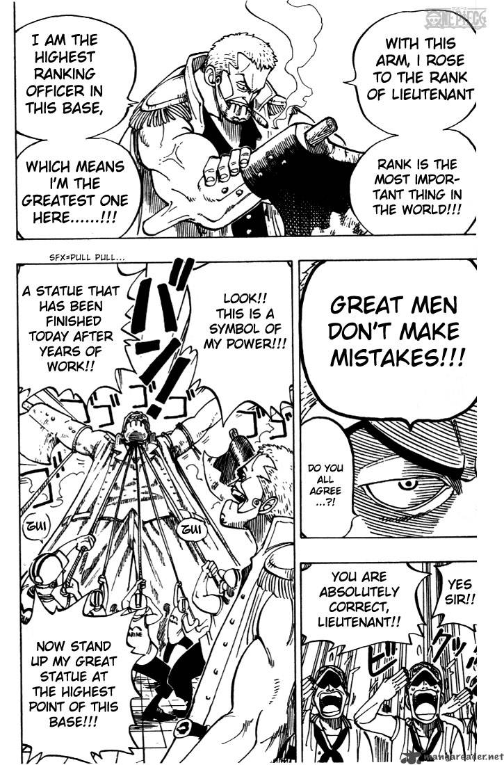 One Piece Manga Chapter 4 page 11 - Marine Captain "Axe-Hand Morgan"