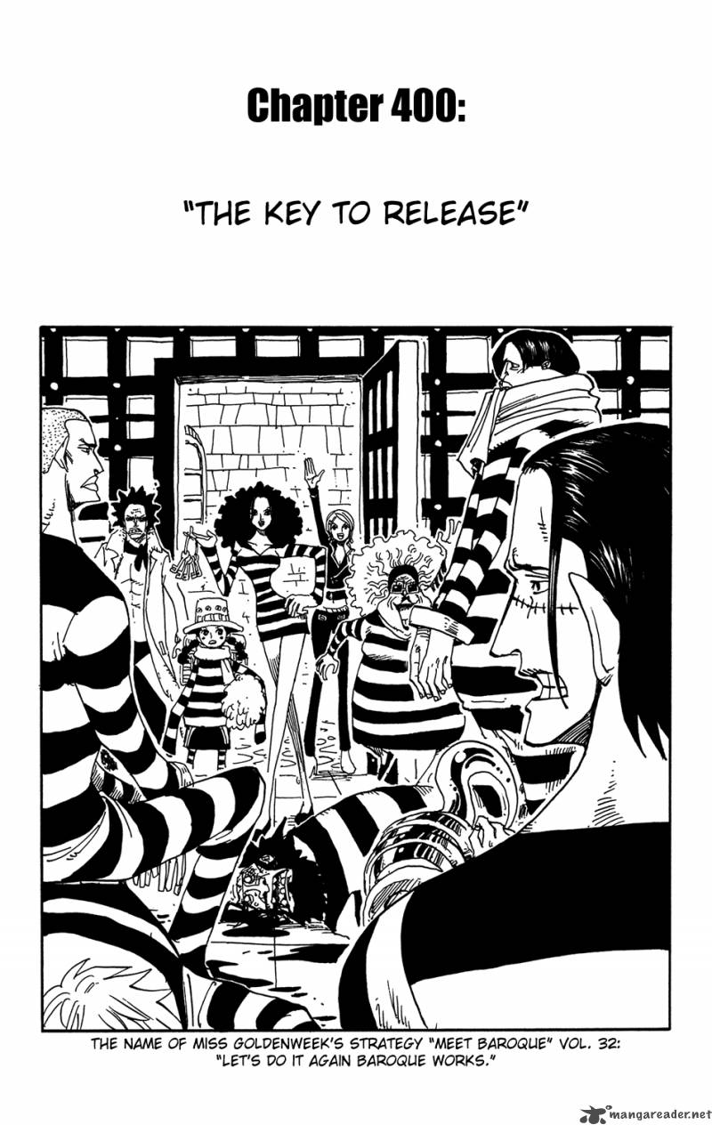 One Piece Manga Chapter 400 page 10 - The Key to Freedom