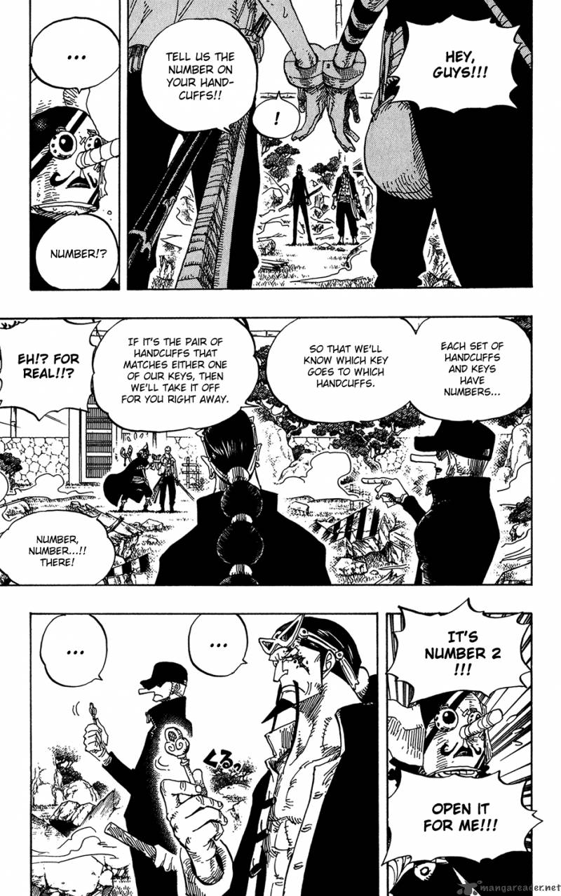 One Piece Manga Chapter 402 page 10 - Handcuffs No. 2