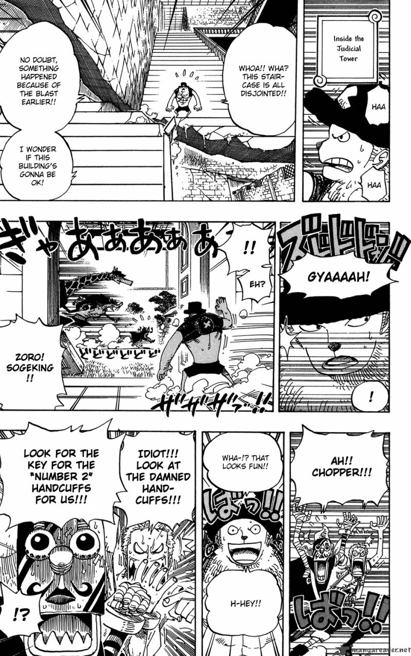 One Piece Manga Chapter 402 page 12 - Handcuffs No. 2