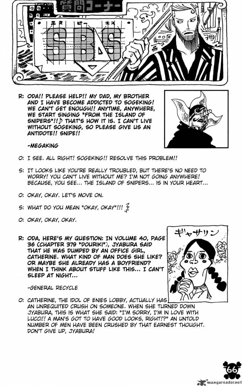 One Piece Manga Chapter 402 page 19 - Handcuffs No. 2