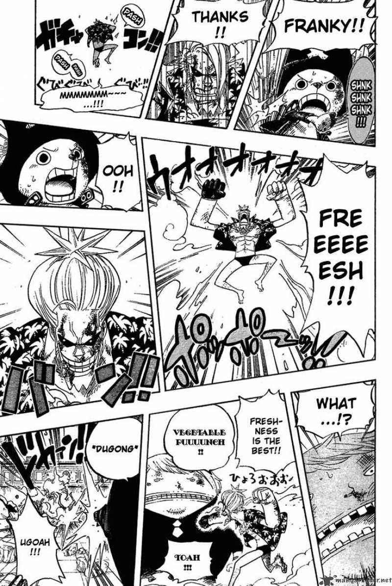 One Piece Manga Chapter 404 page 15 - Franky vs Fukurou