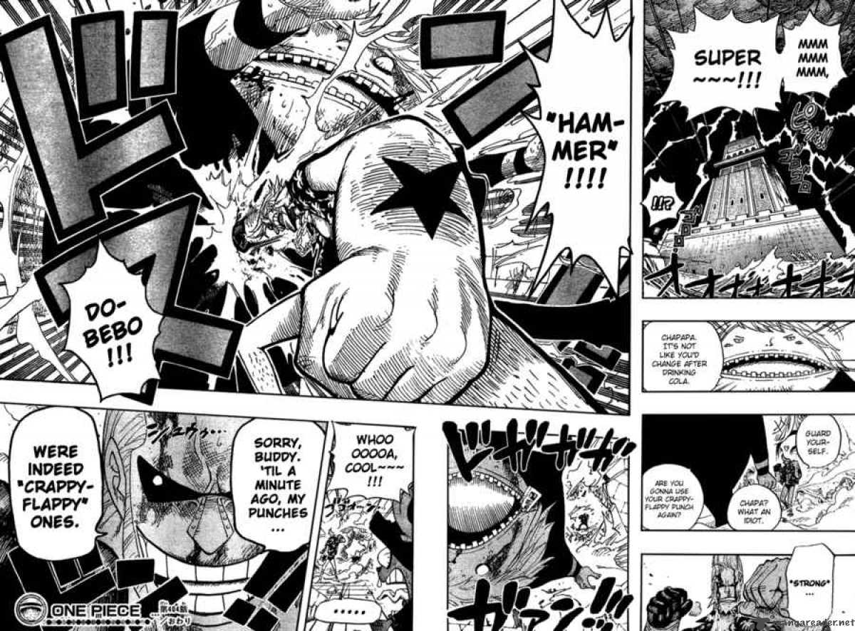 One Piece Manga Chapter 404 page 18 - Franky vs Fukurou