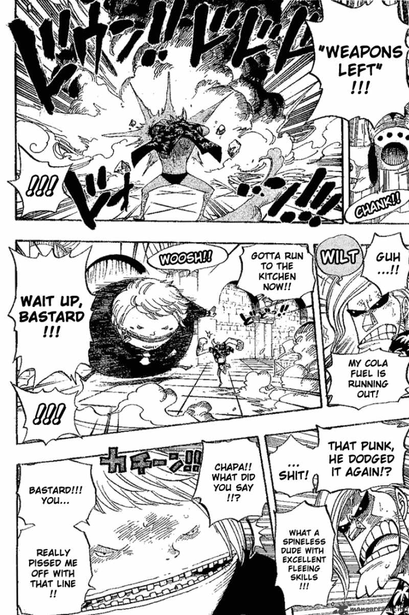One Piece Manga Chapter 404 page 6 - Franky vs Fukurou