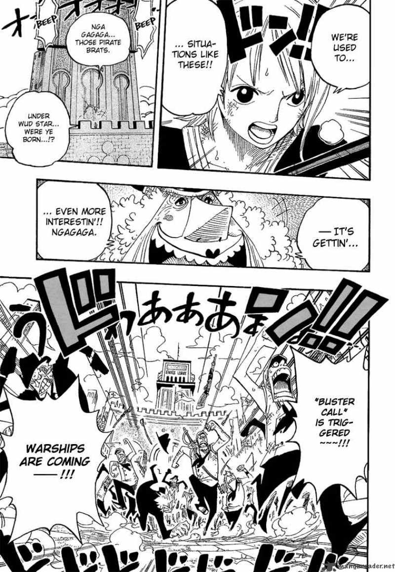 One Piece Manga Chapter 409 page 13 - Emergency Bad News Broadcast