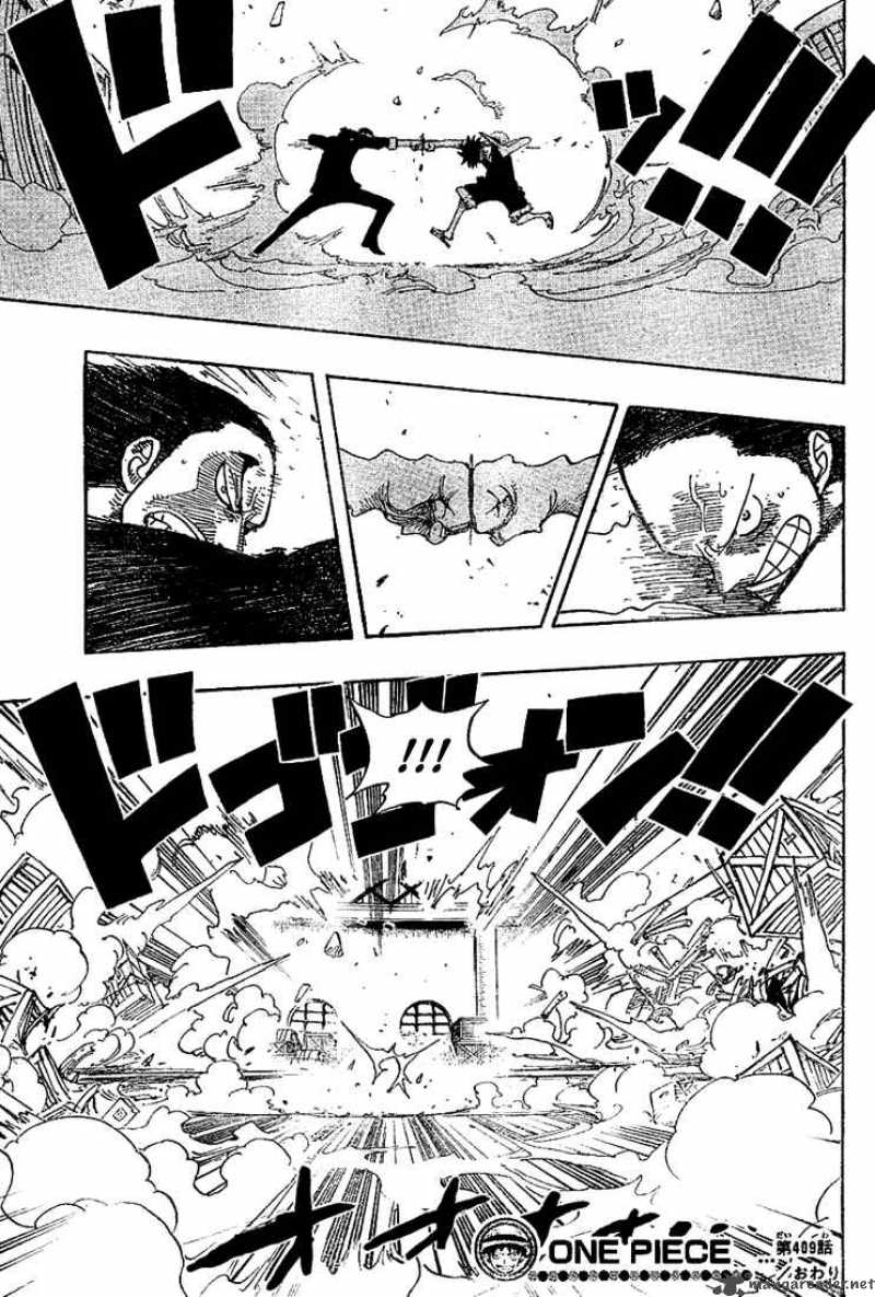 One Piece Manga Chapter 409 page 17 - Emergency Bad News Broadcast
