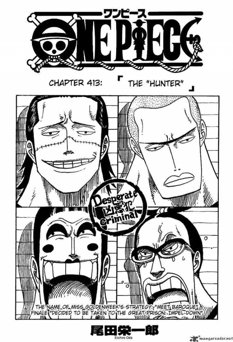 One Piece Manga Chapter 413 page 1 - Hunter