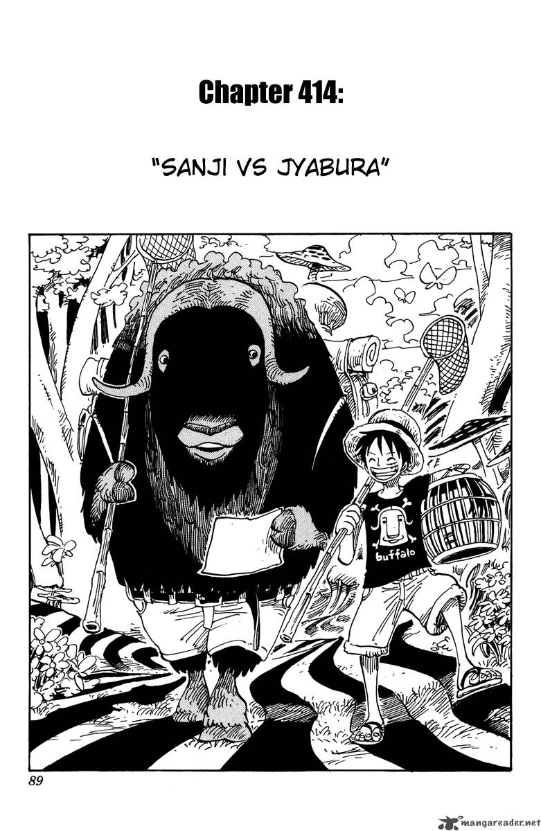 One Piece Manga Chapter 414 page 1 - Sanji vs Jabra