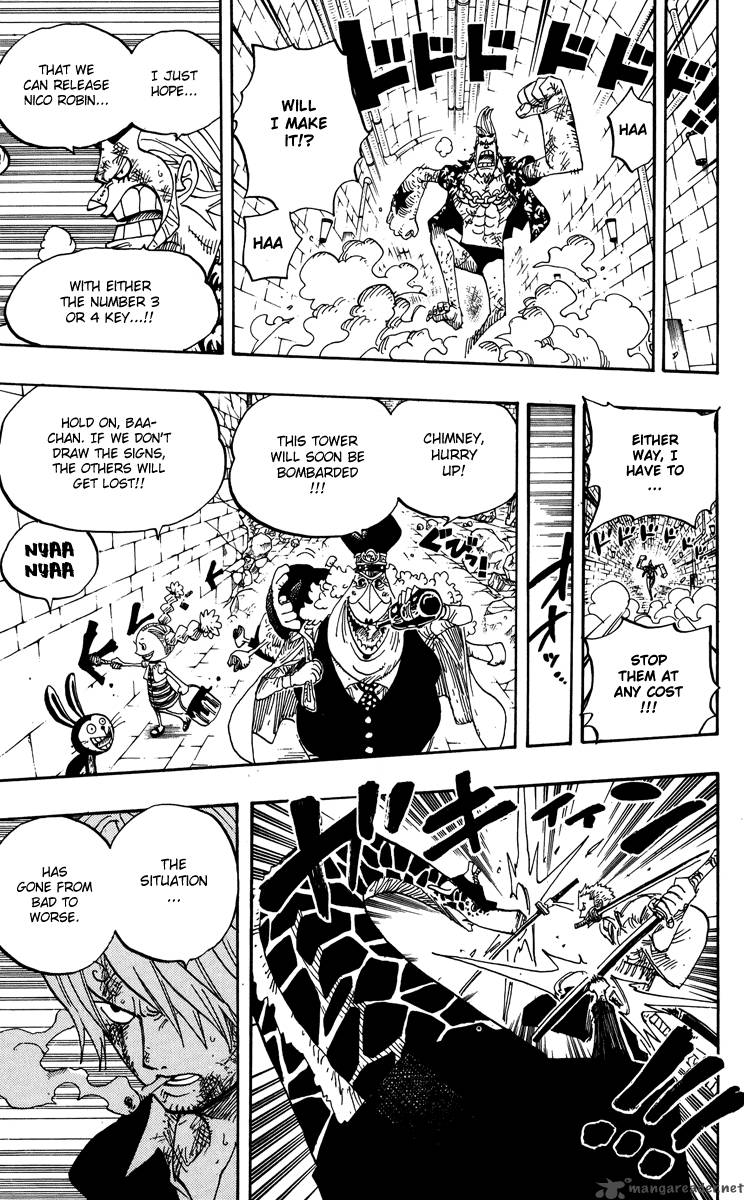 One Piece Manga Chapter 414 page 6 - Sanji vs Jabra