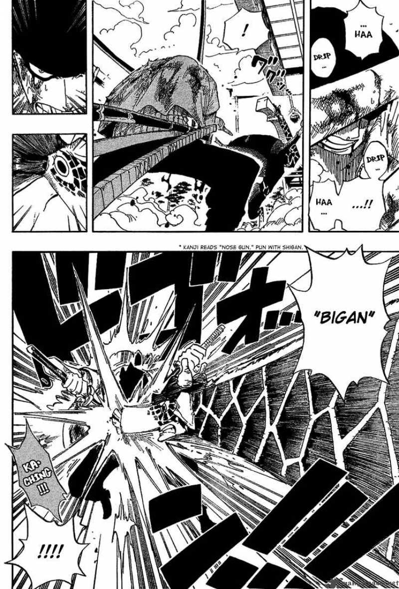 One Piece Manga Chapter 416 page 14 - Zoro vs Kaku