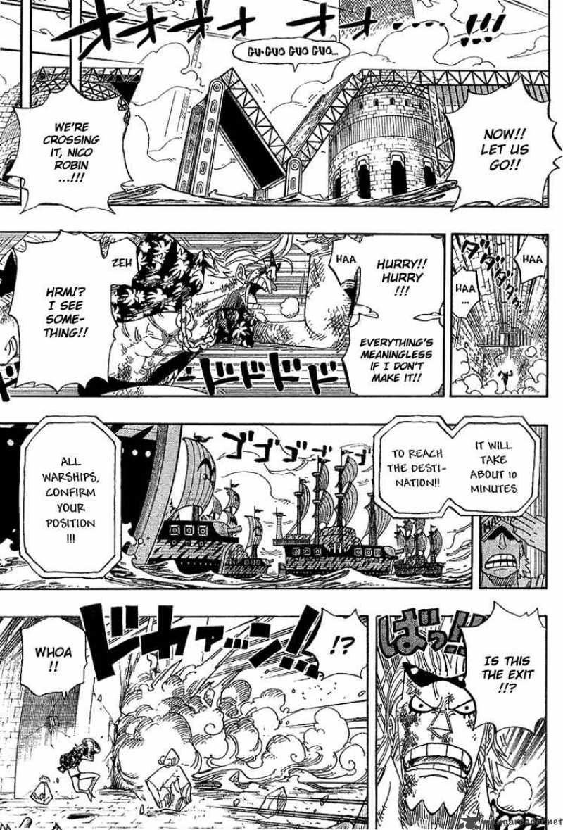 One Piece Manga Chapter 416 page 5 - Zoro vs Kaku