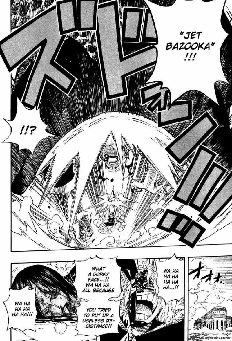 One Piece Manga Chapter 418 page 18 - Luffy vs. Rob Lucci