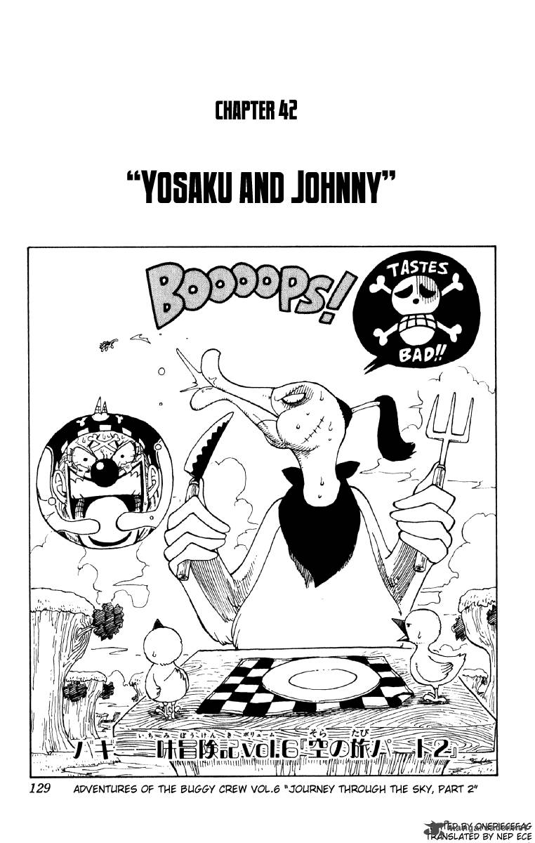 One Piece Manga Chapter 42 page 1 - Yosaku and Johnny