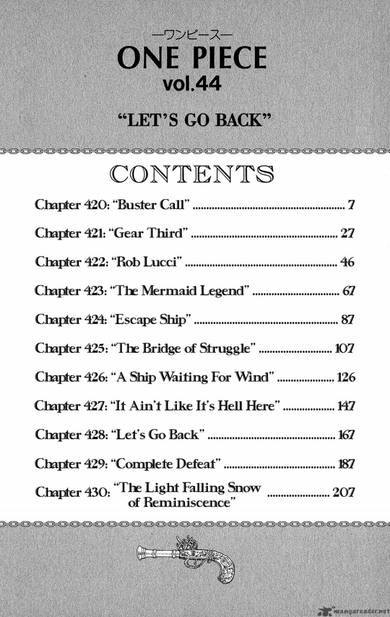 One Piece Manga Chapter 420 page 9 - Buster Call