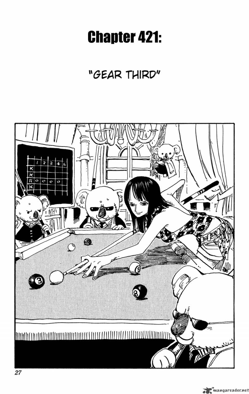 One Piece Manga Chapter 421 page 1 - Gear 3