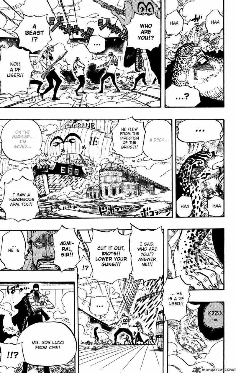 One Piece Manga Chapter 422 page 9 - Rob Lucci