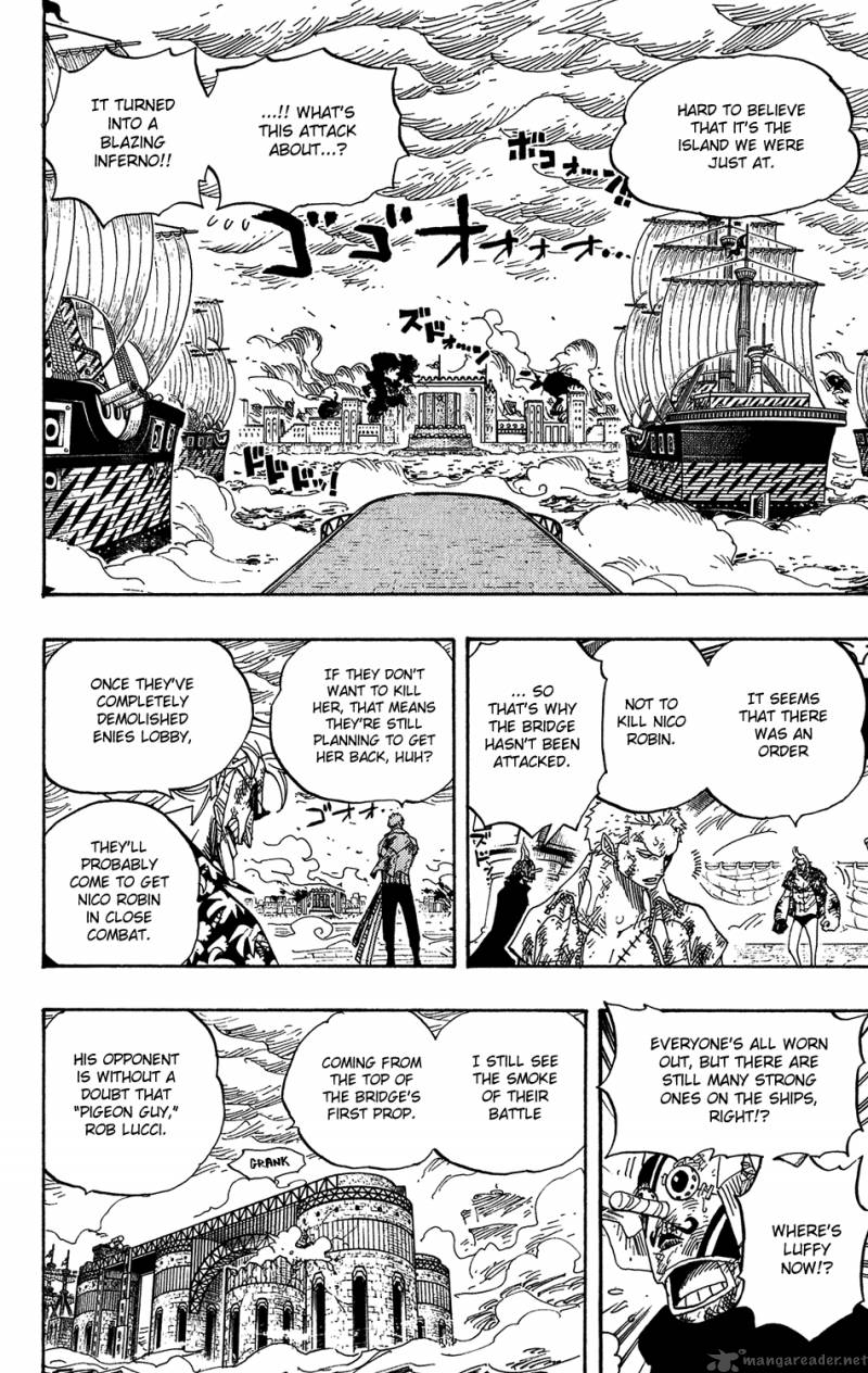 One Piece Manga Chapter 424 page 13 - Escape Ship