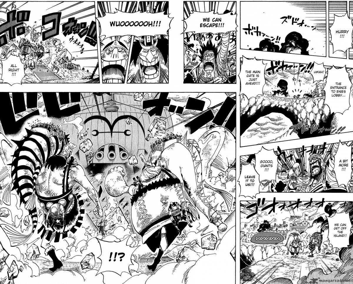 One Piece Manga Chapter 424 page 4 - Escape Ship