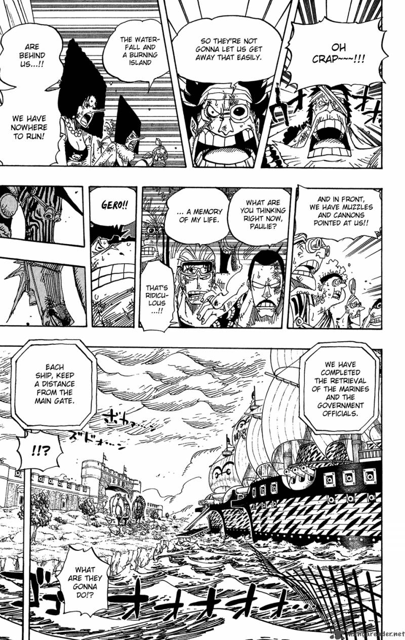 One Piece Manga Chapter 424 page 6 - Escape Ship