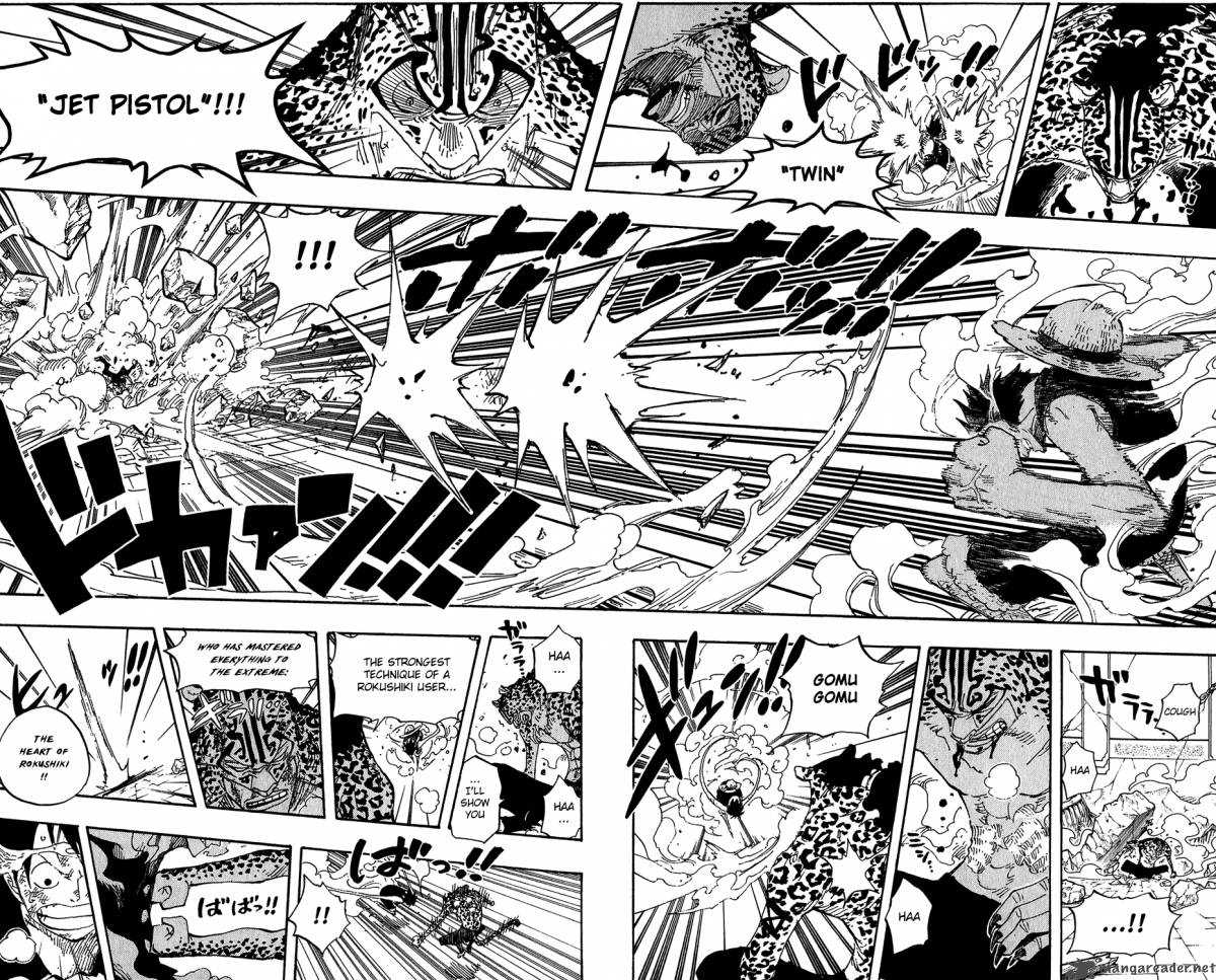 One Piece Manga Chapter 425 page 13 - Bridge of Mortal Combat