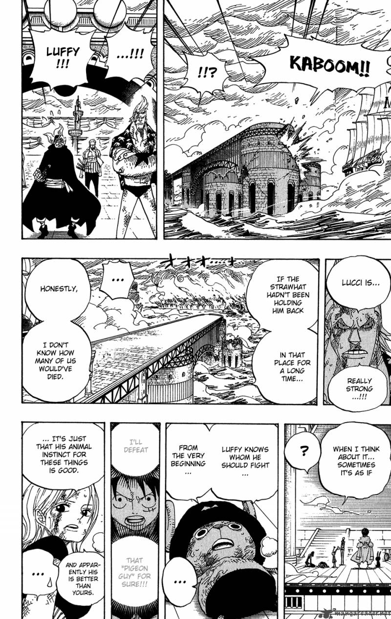 One Piece Manga Chapter 425 page 16 - Bridge of Mortal Combat