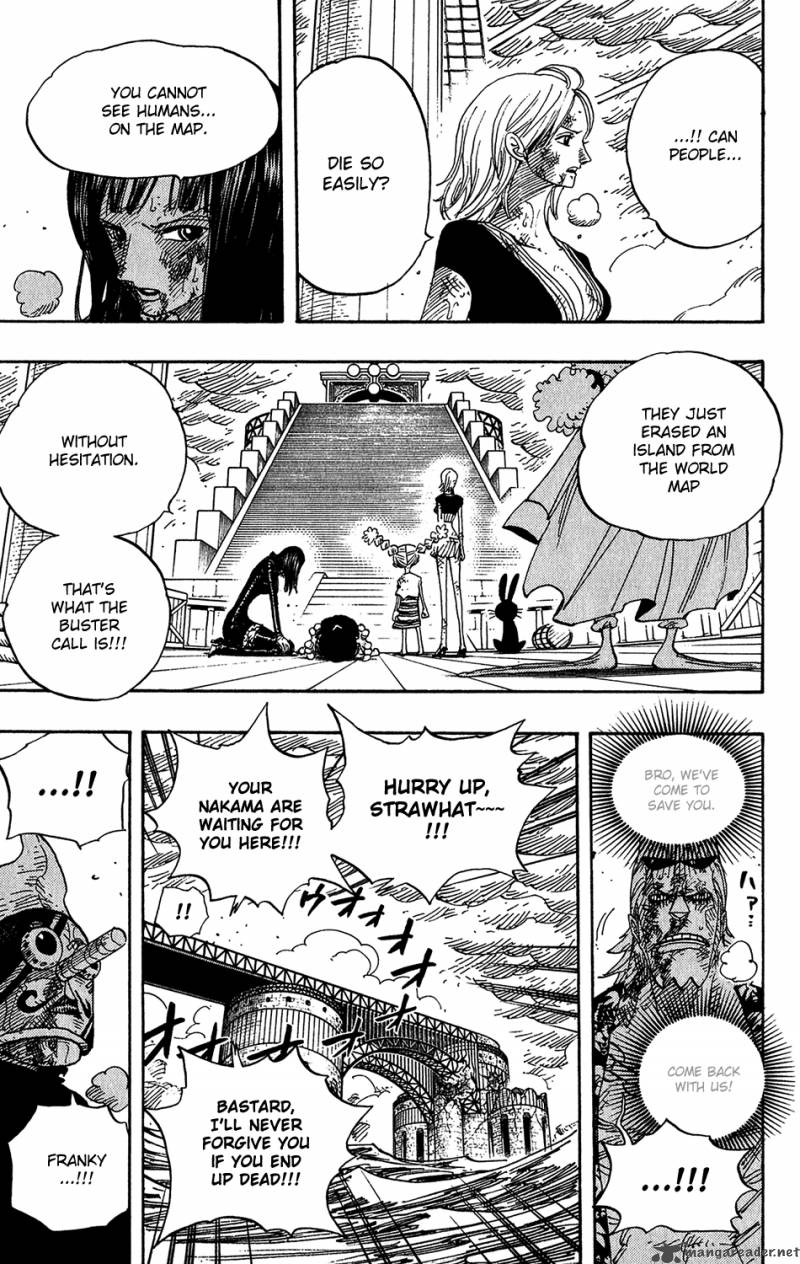 One Piece Manga Chapter 425 page 8 - Bridge of Mortal Combat