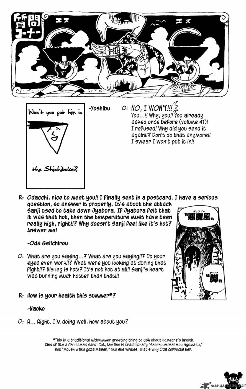 One Piece Manga Chapter 426 page 19 - A Ship Waiting for Wind