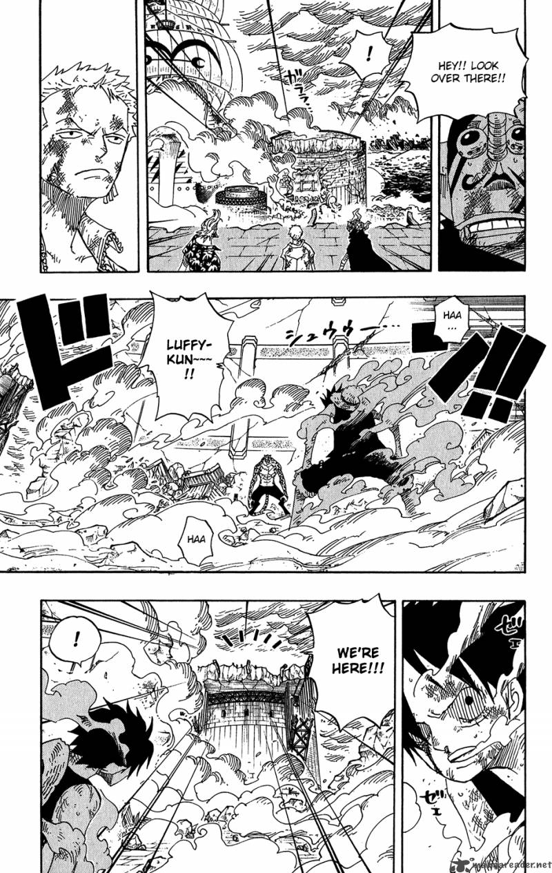 One Piece Manga Chapter 426 page 7 - A Ship Waiting for Wind