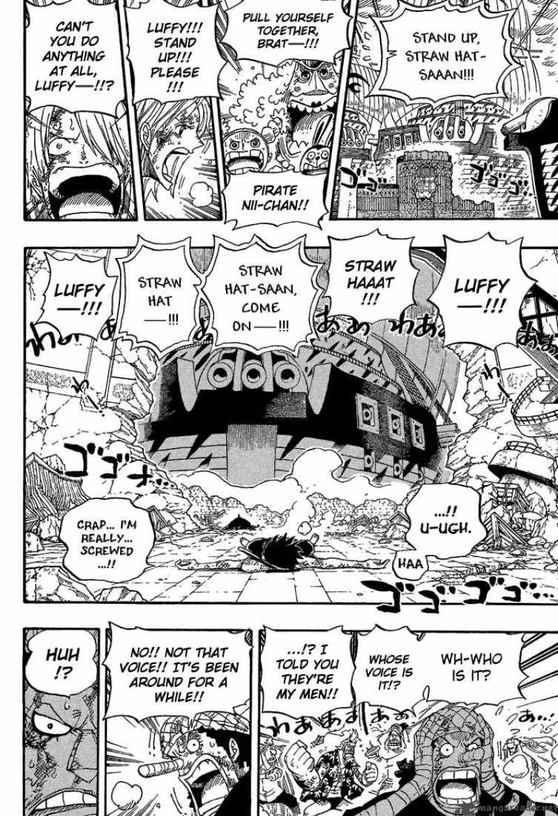 One Piece Manga Chapter 428 page 14 - Let's Go Back