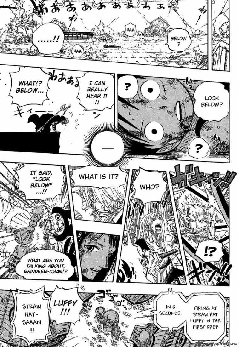 One Piece Manga Chapter 428 page 15 - Let's Go Back