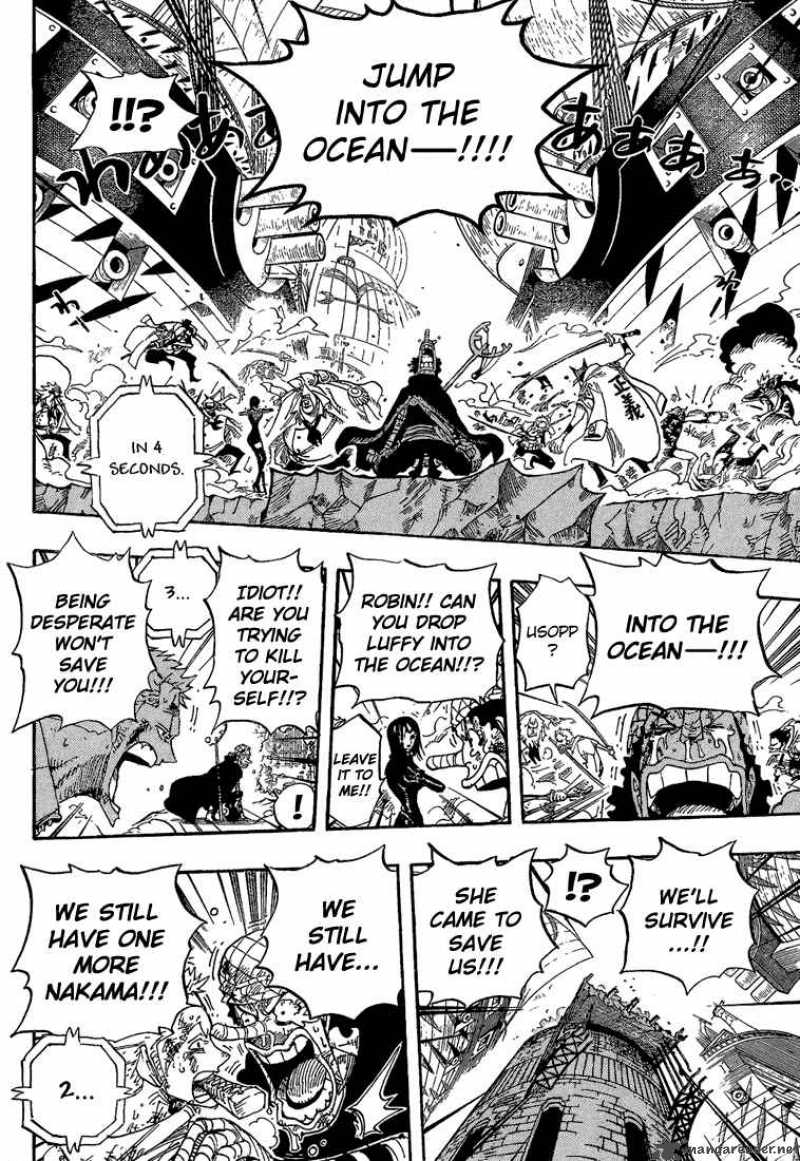 One Piece Manga Chapter 428 page 16 - Let's Go Back