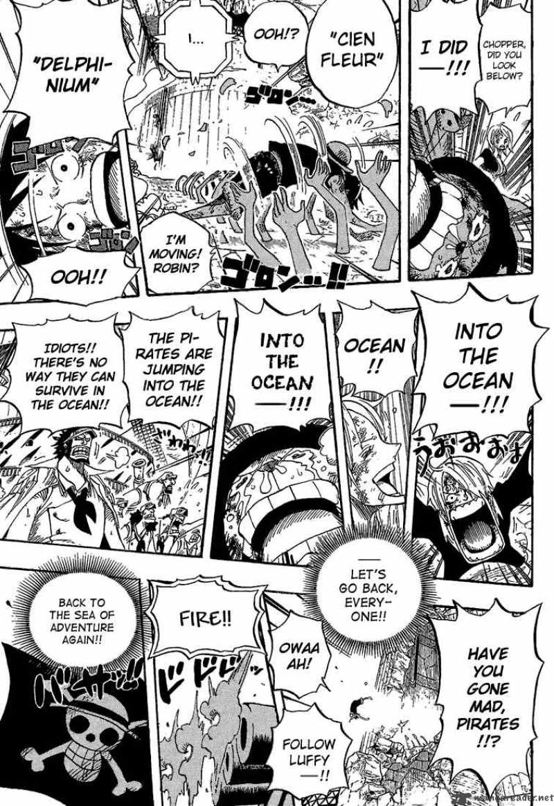 One Piece Manga Chapter 428 page 17 - Let's Go Back