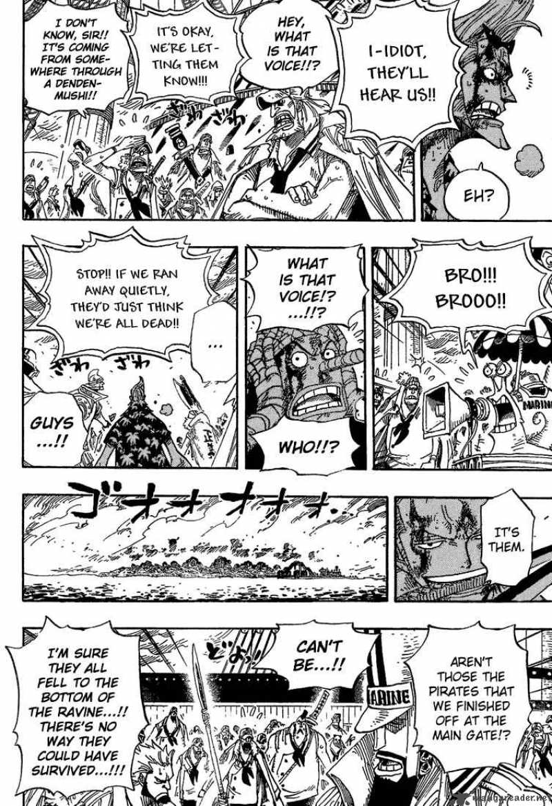 One Piece Manga Chapter 428 page 4 - Let's Go Back